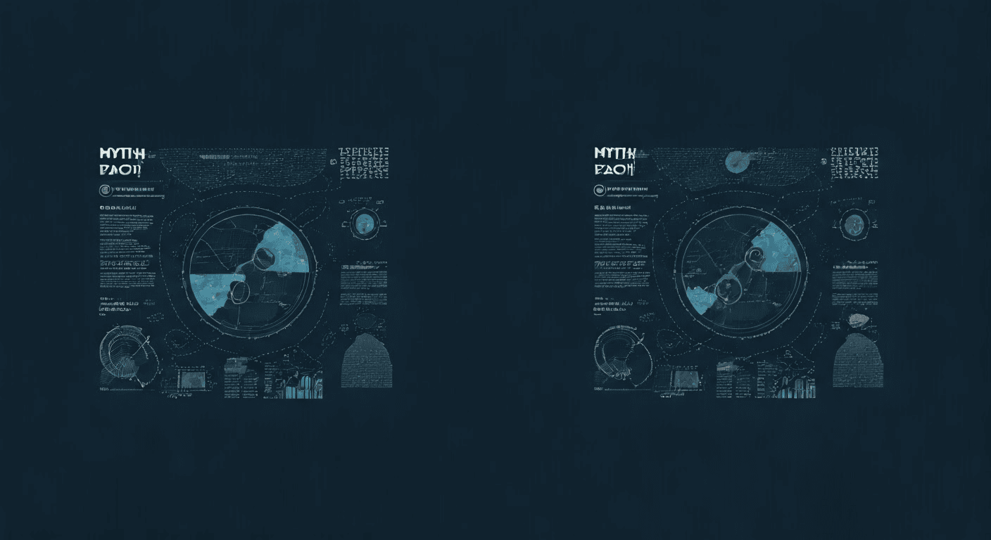 Myth vs Fact infographic on SEO