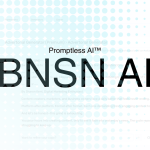 Text showing "Promptless AI™ BNSN AI" with a dotted pattern in the background.
